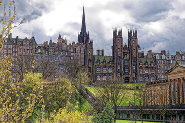 Fototapeta na wymiar Edinburgh old city centre - Edinburgh - Scotland