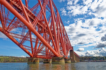 The Forth Rail Bridge at South Queensferry - Scotland
