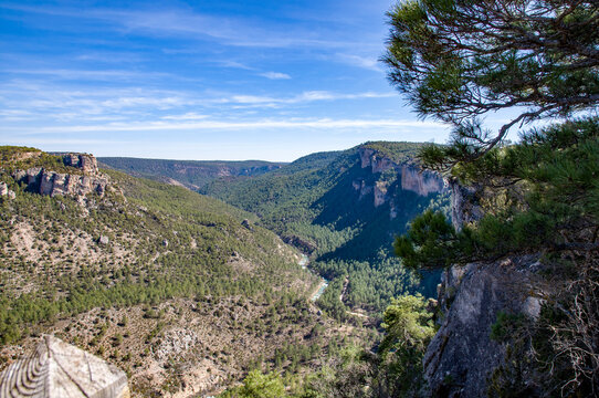 Mirador de Zaorejas, Parque Nacional del Alto Tajo, Guadalajara, Castilla la Mancha, Espa&ntilde;a