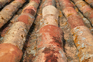 Roof tiles pattern texture
