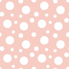 Colorful seamless dot pattern with pastel orange background 