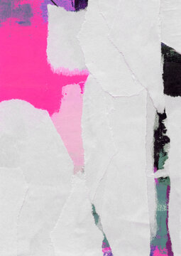 Abstract minimalist collage. Versatile artistic backdrop for creative design projects: posters, banners, cards, websites, invitations, wallpapers. Grunge handmade background.