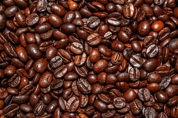 Roasted Coffee Beans Background