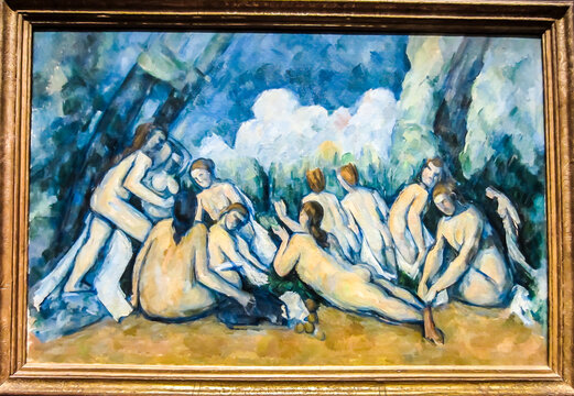 Bathers (Les Grandes Baigneuses) by Paul Cezanne. National Gallery, London