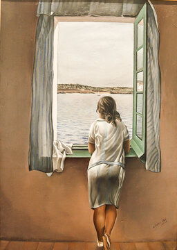 Young Woman at a Window by Salvador Dali. Queen Sofia National Museum Art Centre, Madrid, Spain.