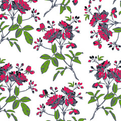 Floral background for textiles. - 422157538
