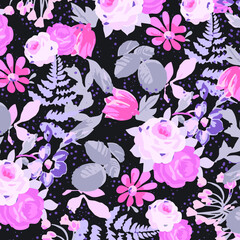 Floral background for textiles. - 422158772