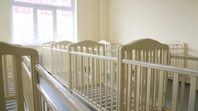Baby cots in the room