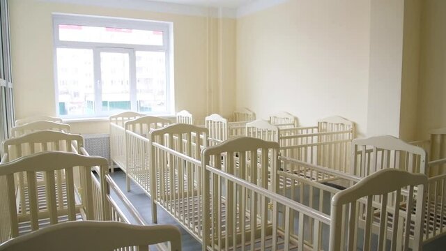 Baby cots in the room