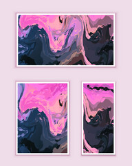 Abstract painting can be used as a trendy background for wallpapers, posters, cards, invitations, websites. Modern artwork. Marble effect painting