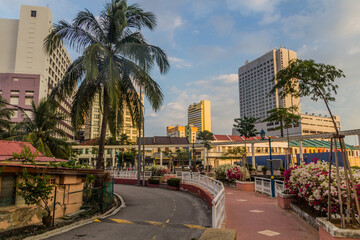Fototapeta na wymiar Urban landscape of Malacca (Melaka), Malaysia