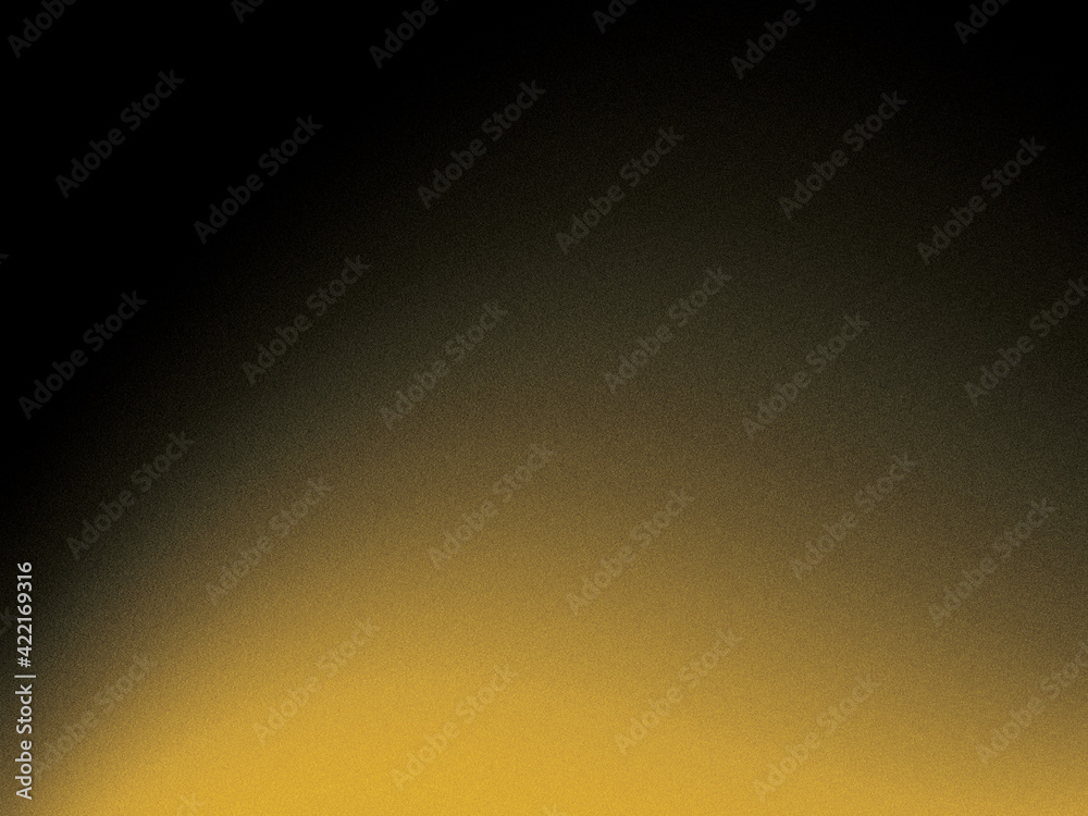 Wall mural abstract black and gold gradient grain texture background with space for text