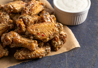 Garlic and Parmesan Chicken Wings with Bone In