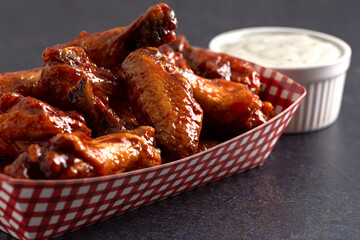 Barbecue Chicken Wings with Bone In