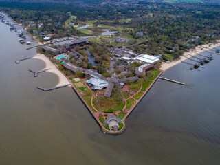 Aerial view of Point Clear, Alabama 