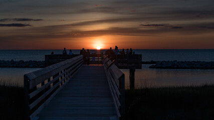 Fototapeta na wymiar Ocracoke Sunset