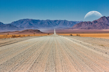Amazing road and mountains in africa