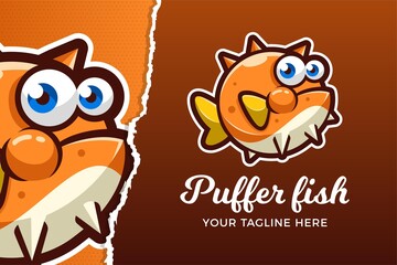 Puffer Fish E-sports Game Logo Template © MightyFire