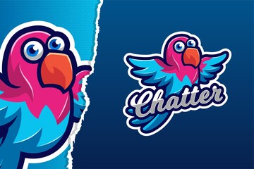 The Blue Bird E-sports Game Logo Template