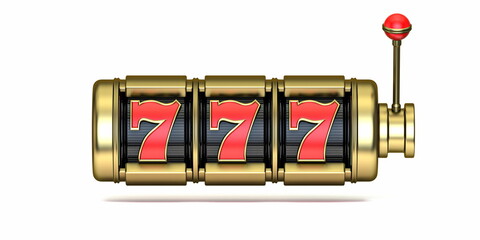 777 Gold slot machine 3D
