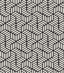 Vector seamless pattern with chevron. Modern geometric texture. Repeating abstract background. Polygonal grid with bold striped elements.
