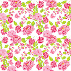 seamless pattern with roses