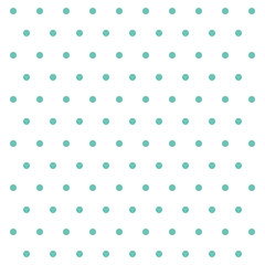 Easter pattern polka dots. Template background in green and white polka dots . Seamless fabric texture. Vector illustration