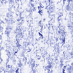 Denim blue white mottled tonal linen texture. Seamless textile effect background. Weathered indigo dye pattern. Coastal cottage splodge beach decor. Rustic vintage washed out blot fabric material tile