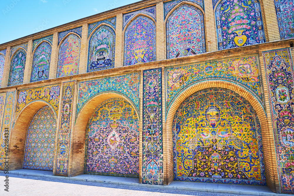 Sticker Multiple arches of Golestan, Tehran, Iran