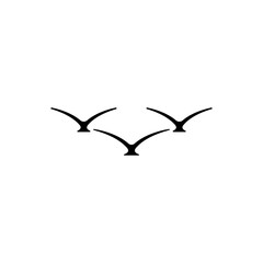 design illustration icon bird set on white background vector illustration.