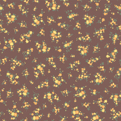 Seamless and liberty style cute floral pattern,