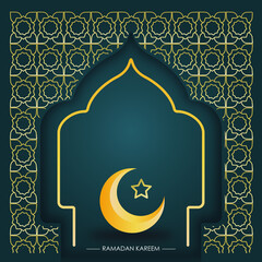Decorative Ramadan Background Design Vector