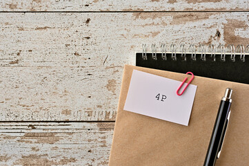 There is a piece of paper with 