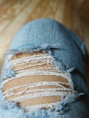 close up of jeans