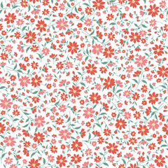 Seamless and liberty style cute floral pattern,