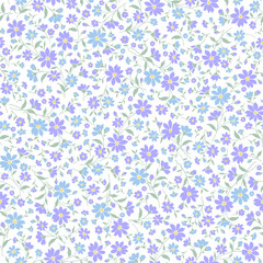 Seamless and liberty style cute floral pattern, © daicokuebisu