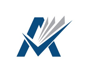 Monogram Initial Letter A