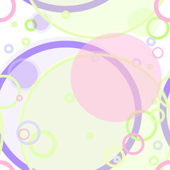 Happy Easter modern style vector pattern with buttons and decorative circles