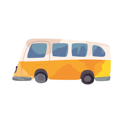 Isolated summer van