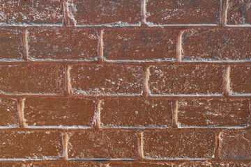 Brown dark urban brick wall texture background