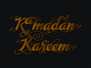 Ramadan Kareem Typography (It is a Muslim Religion Festival)