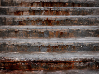 Crumbling Stairs Concrete Worn Broken Old