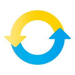 円形の2サイクルアイコン