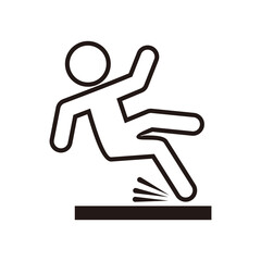 Falling person icon vector illustration symbol