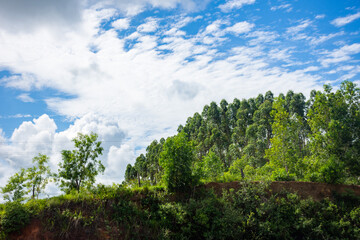 landscape blue sky clouds