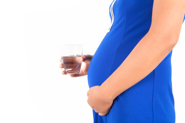Pregnant women drinking water