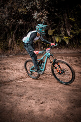 Naklejka premium mountain bike rider