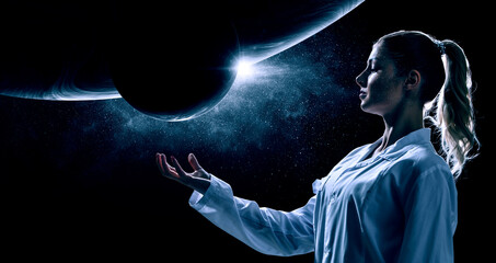 The universe within . Mixed media