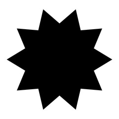 Starburst, sunburst radial, radiating motif, mandala clip-art vector