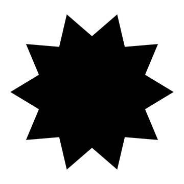 Starburst, sunburst radial, radiating motif, mandala clip-art vector